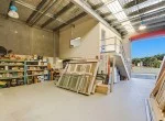 Warehouse facing roller door open web